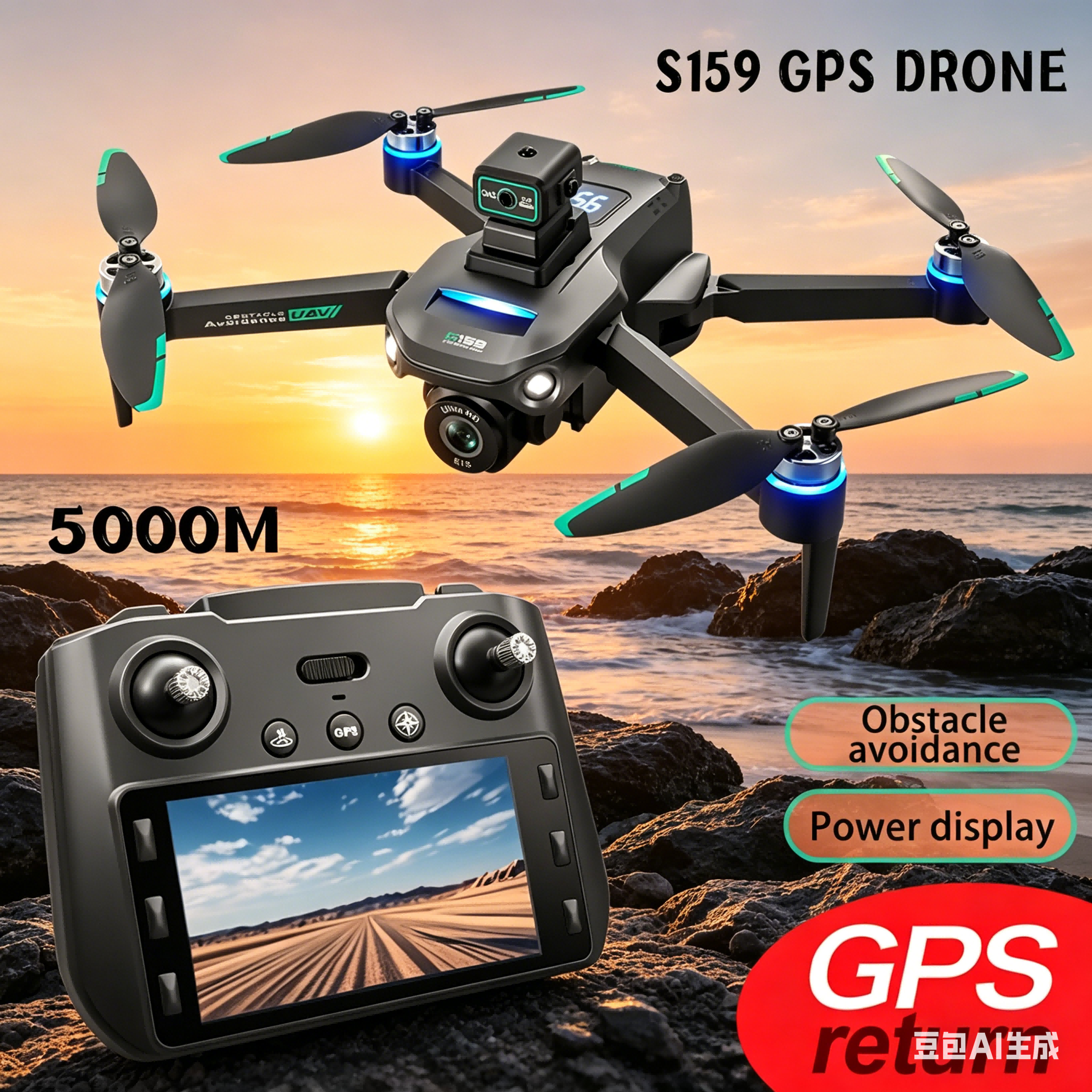 Drone Lidar - S159 GPS Drone 4K Profesional Dual