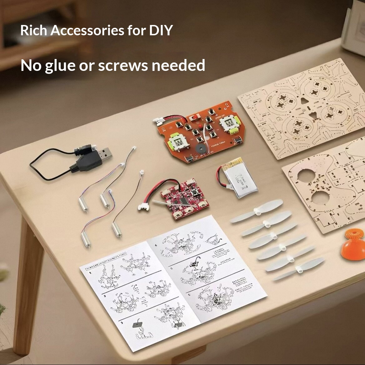 2026 New Wooden DIY Assembled  - Drone Aerial Photography review and price
