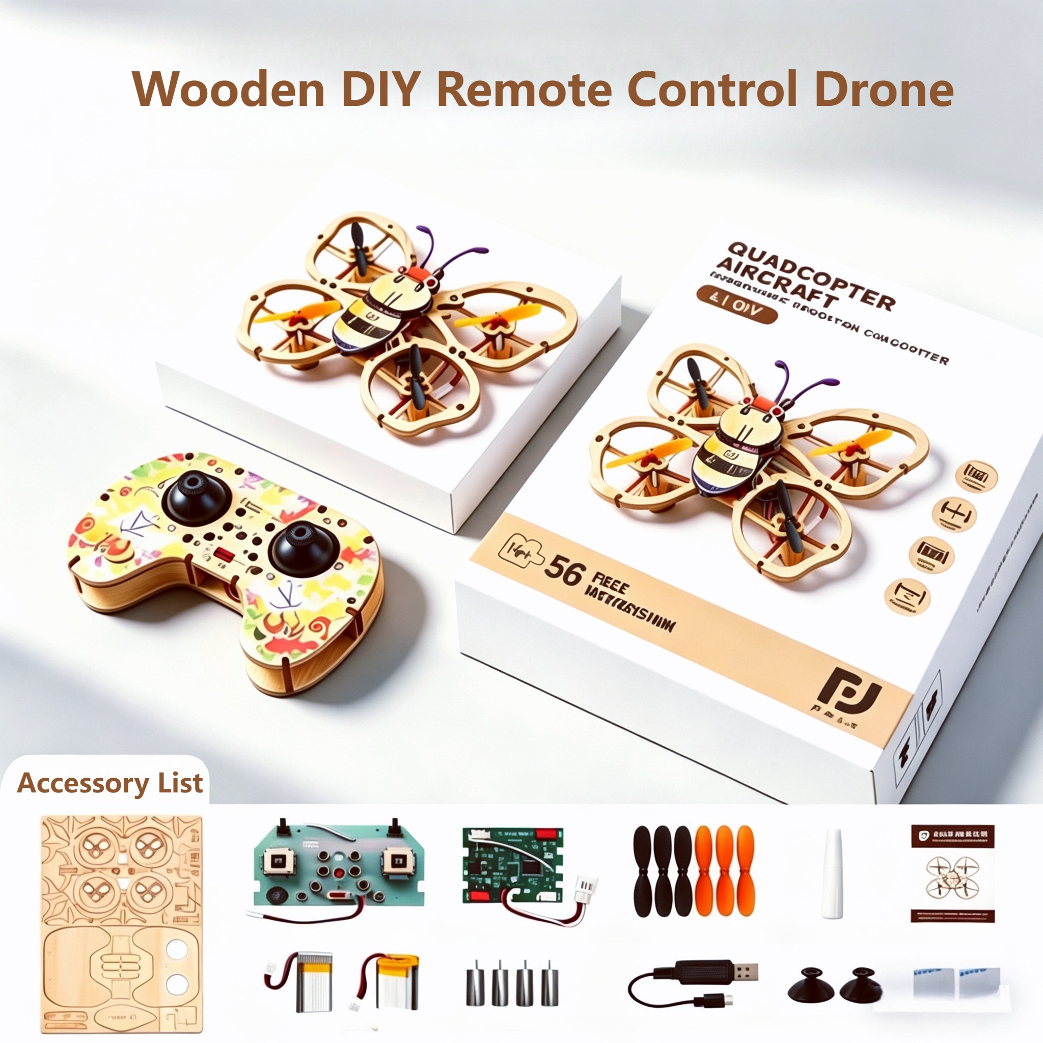2026 New Wooden DIY Assembled  - Drone Aerial Photography review and price