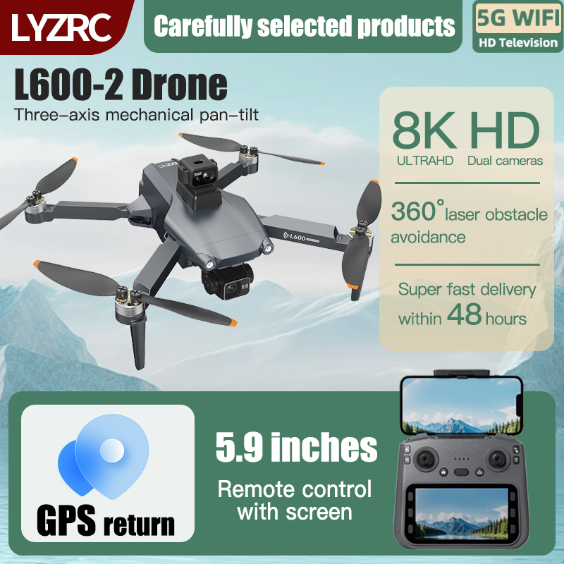 LYZRC L600-2 MAX GPS Drone 3-A - Drone Multispectral review and price