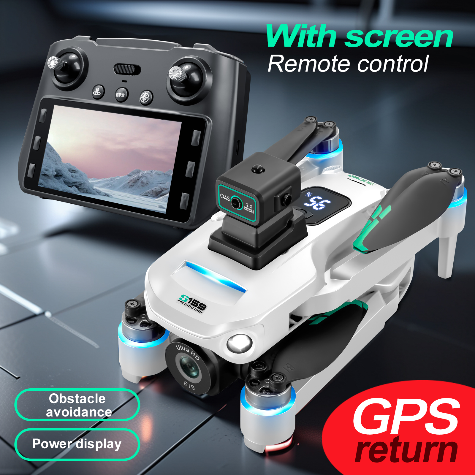 S159 GPS Drone 4K Profesional  - Drone Lidar review and price